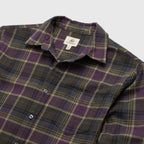 Brian Flannel Plaid Shirt - Grape Combo