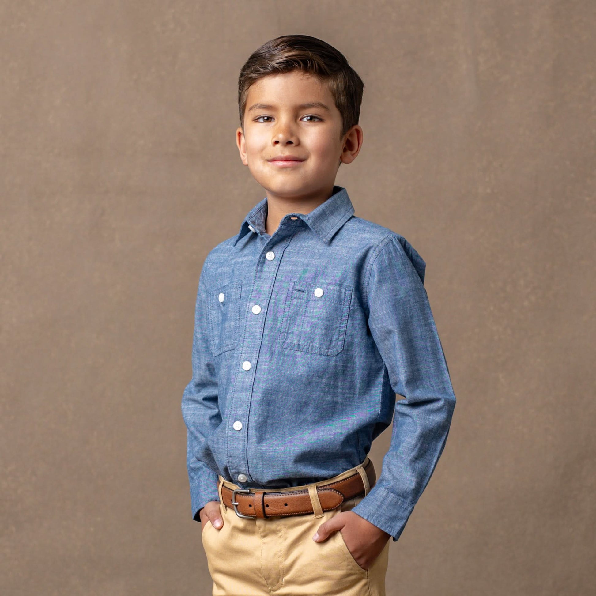 Organic Chambray Button Down Shirt