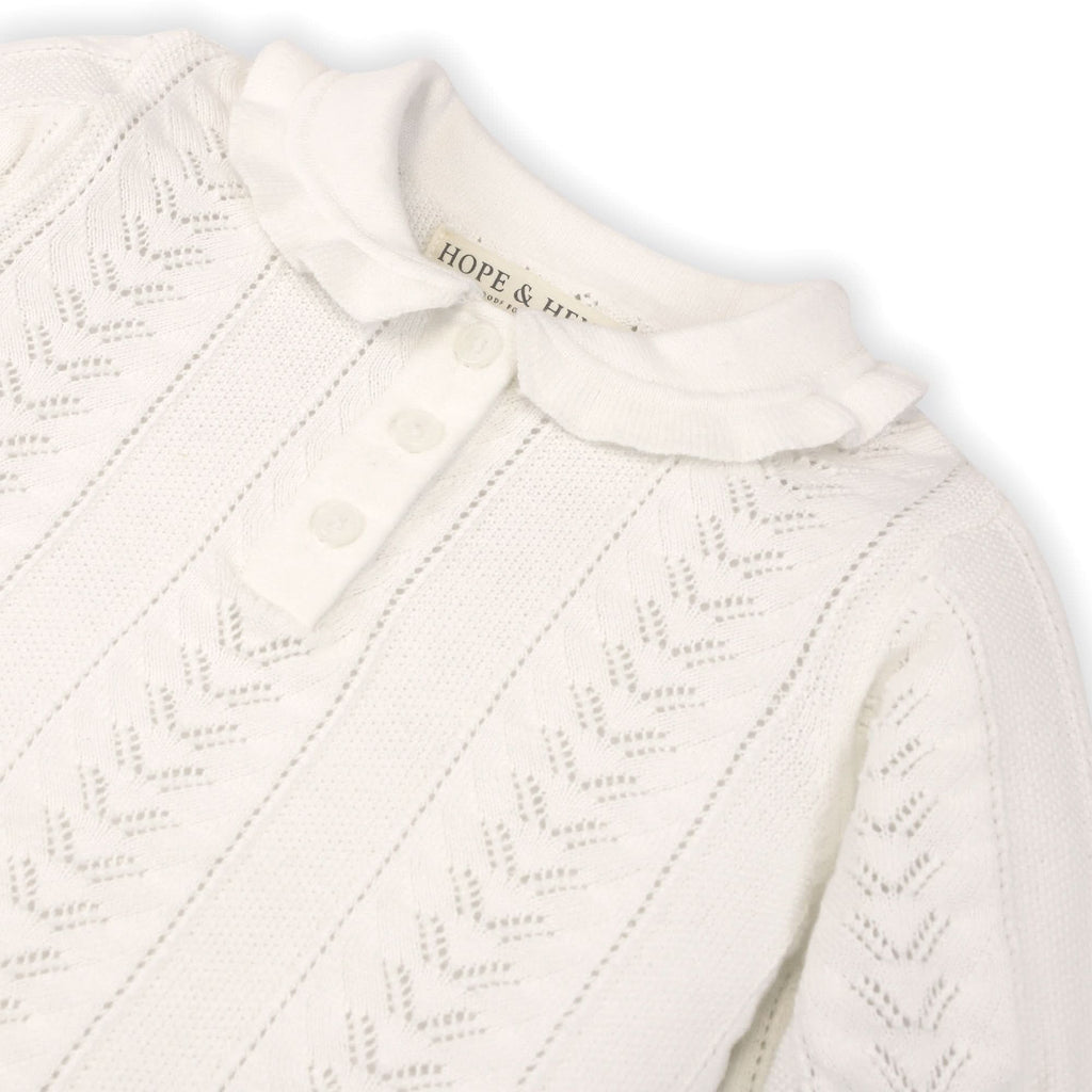 Peter Pan Collar Sweater Polo