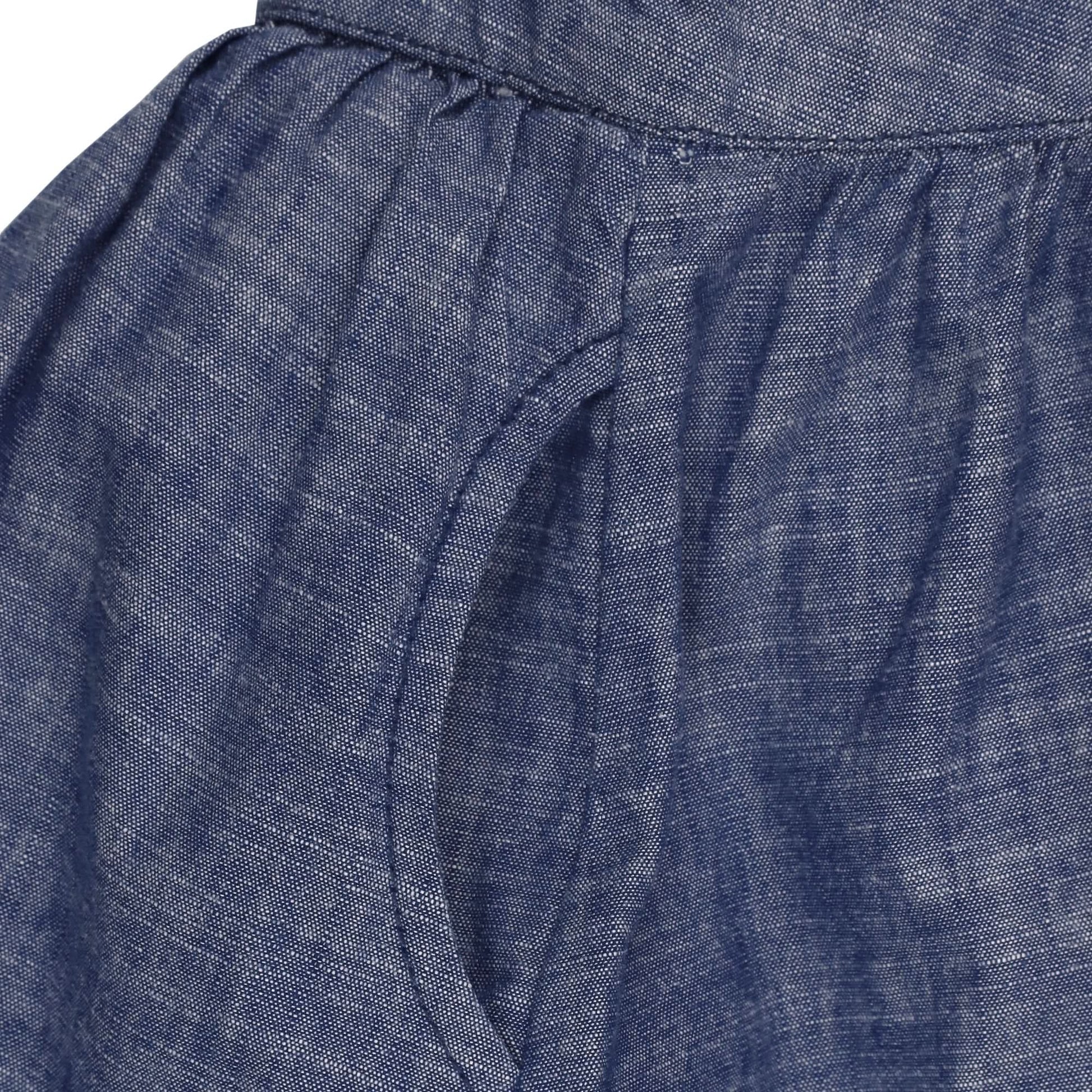 Organic Chambray Ruffle Jumper