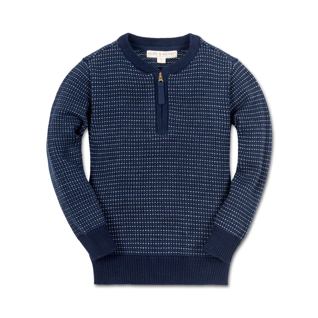 Sweater Henley with Zipper