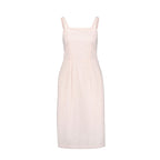 Organic Seersucker Sheath Dress Light Pink