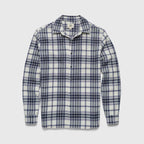 Brian Flannel Plaid Shirt - Jet Stream Combo