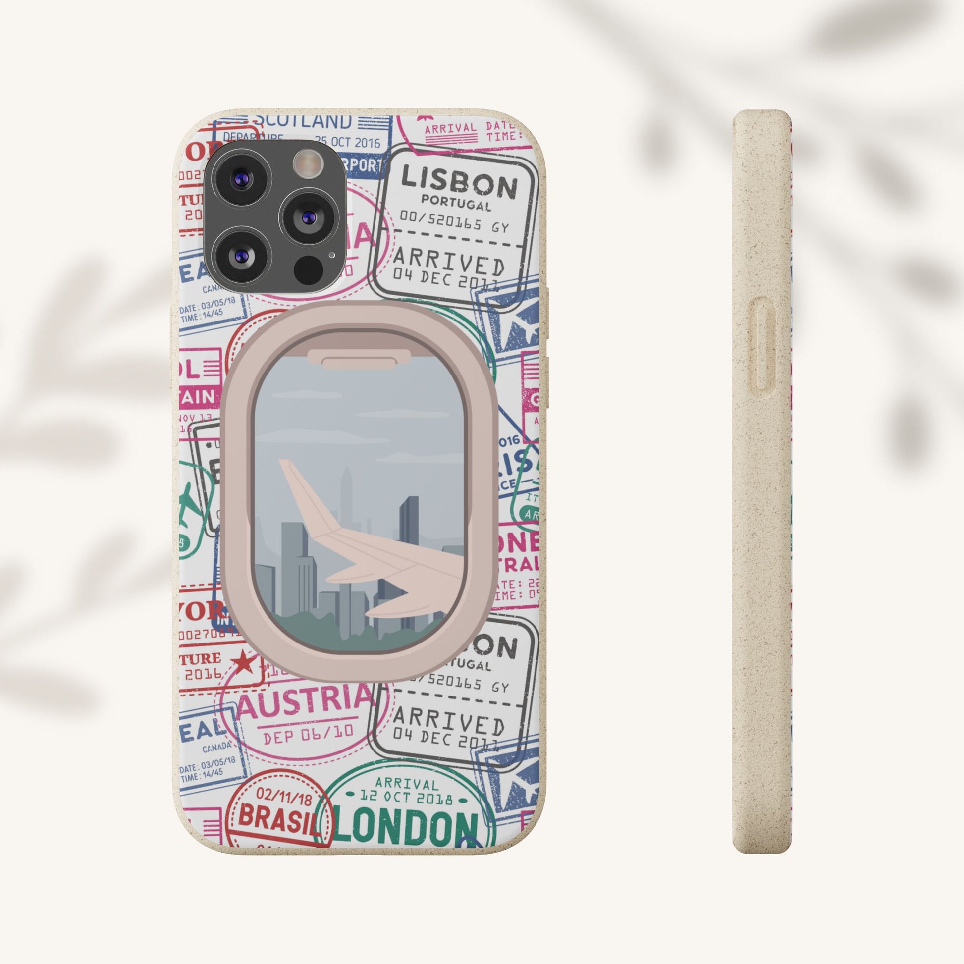 Plant-based, biodegradable phone case - Jet Setter - The Peony Haus