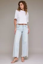 Nori Mid Rise In Salt - 93% Cotton