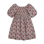 Smocked Bubble Sleeve Dress