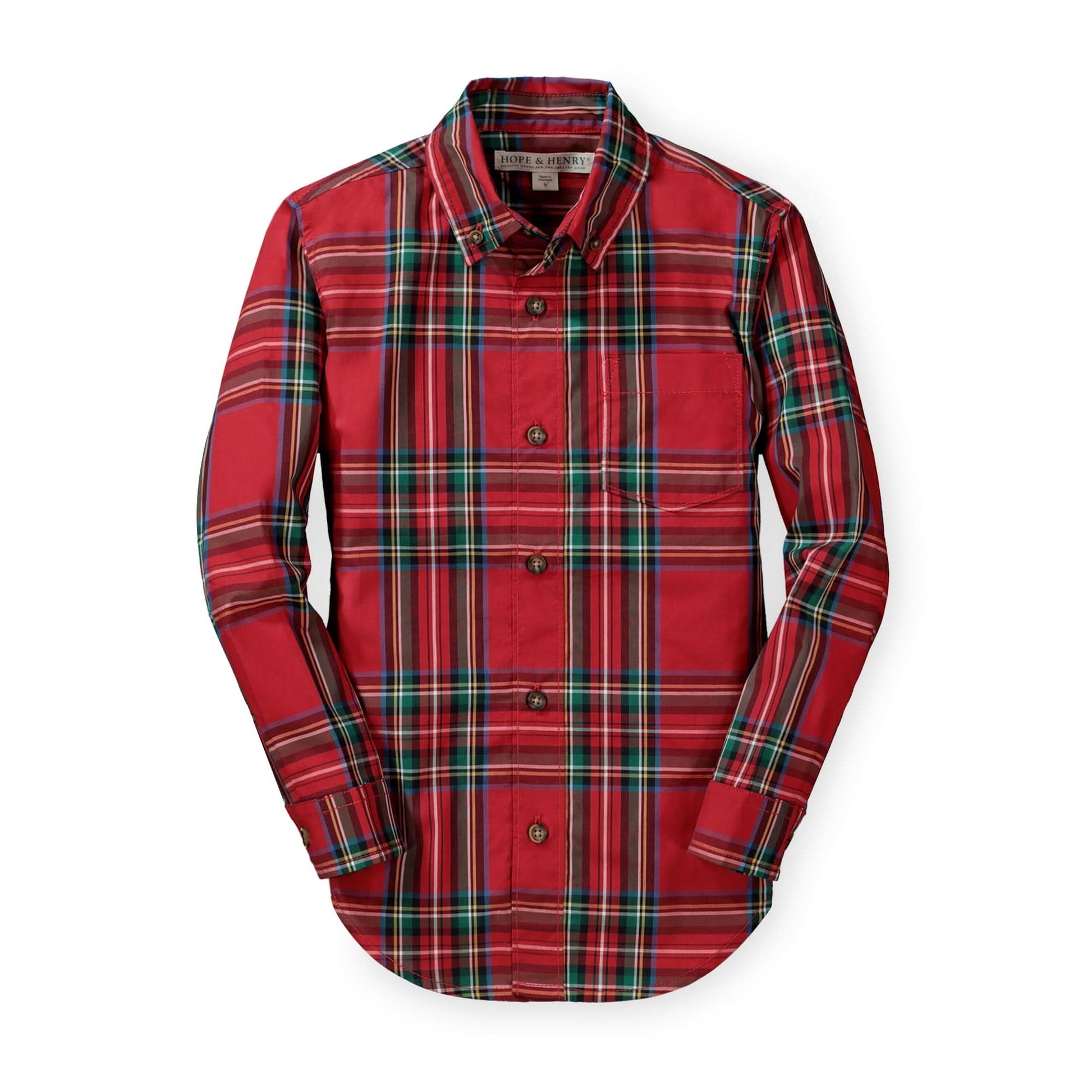 Stretch Poplin Button Down Shirt - 98% Organic Cotton