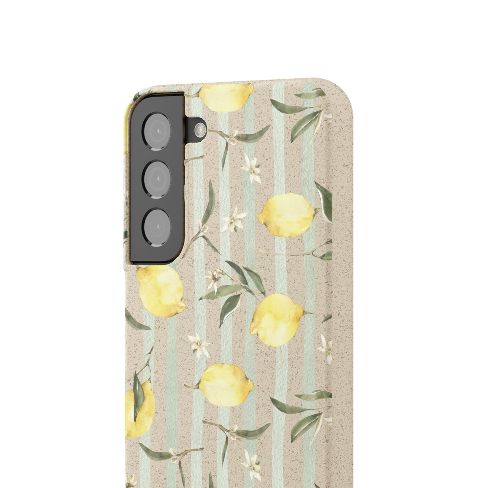 Plant based, biodegradable phone case - When life gives you lemons - The Peony Haus