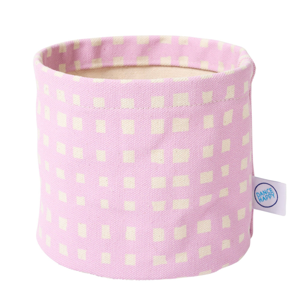 Micro Grid Round Bin/Canvas Planter