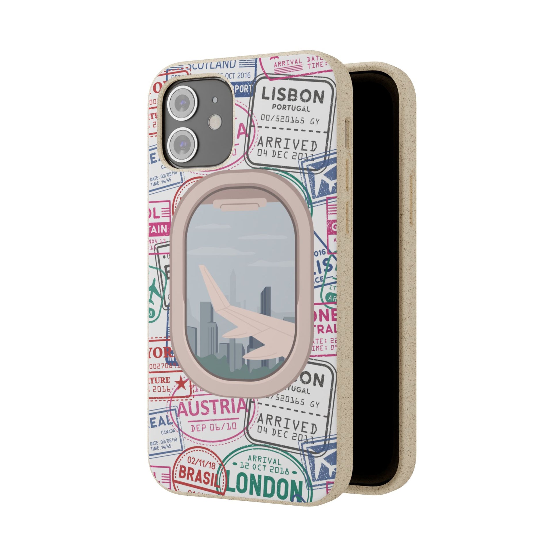 Plant-based, biodegradable phone case - Jet Setter - The Peony Haus