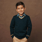 Organic V-Neck Sweater - 99% Organic Cotton