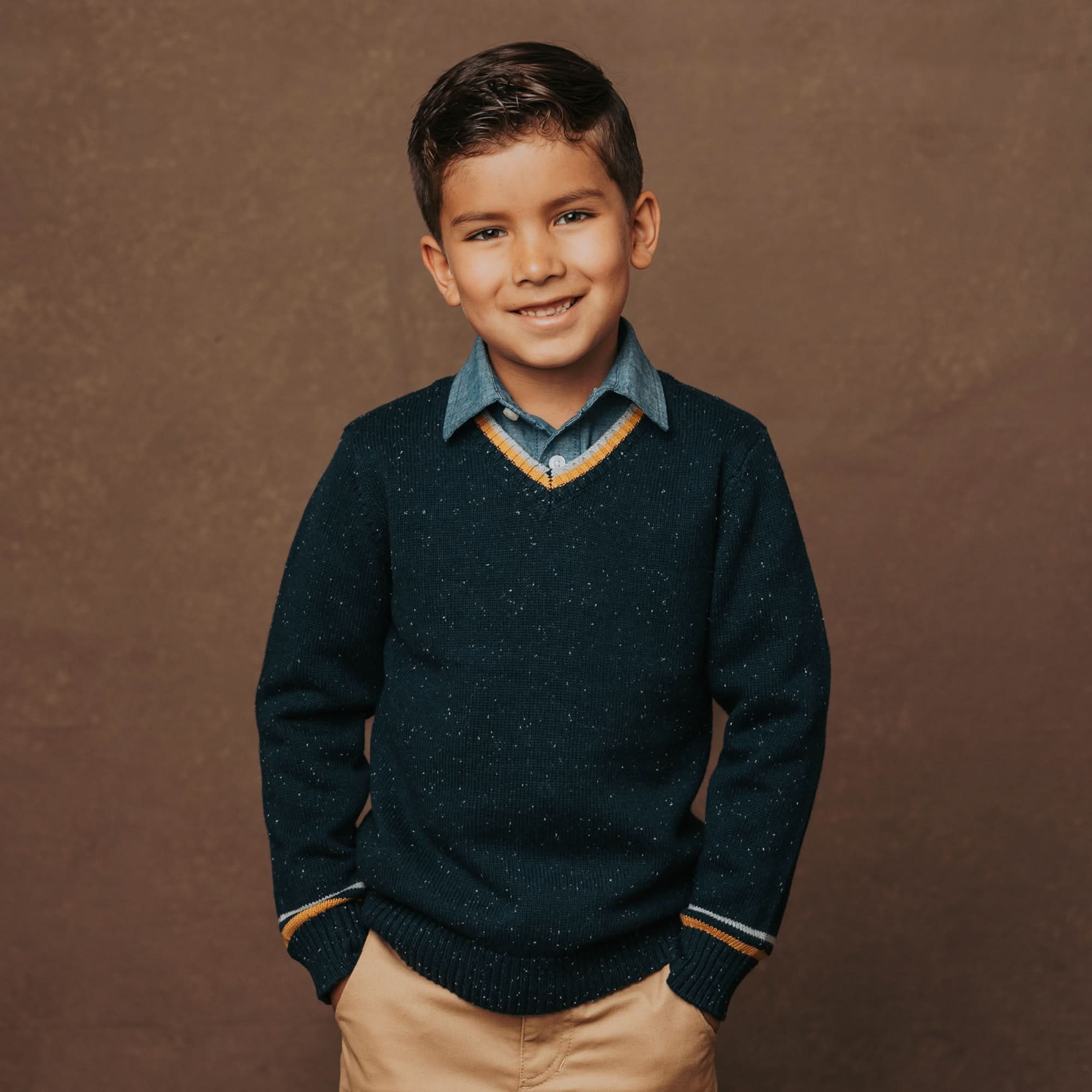 Organic V-Neck Sweater - 99% Organic Cotton