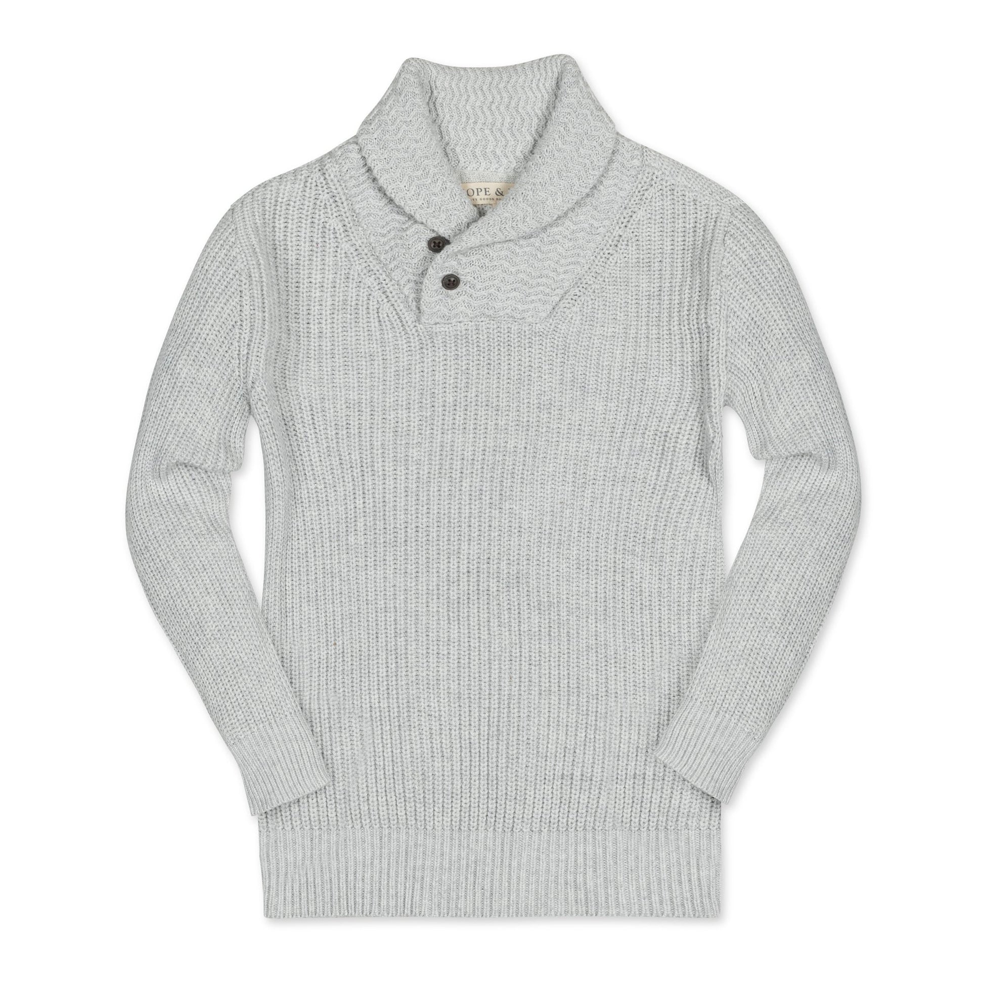 Organic Shawl Collar Sweater
