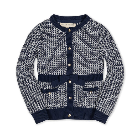 Organic Fancy Tweed Cardigan