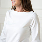 Organic Bellow Sleeve Knit Top - 95% Cotton