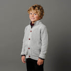 Organic Mock Neck Cardigan