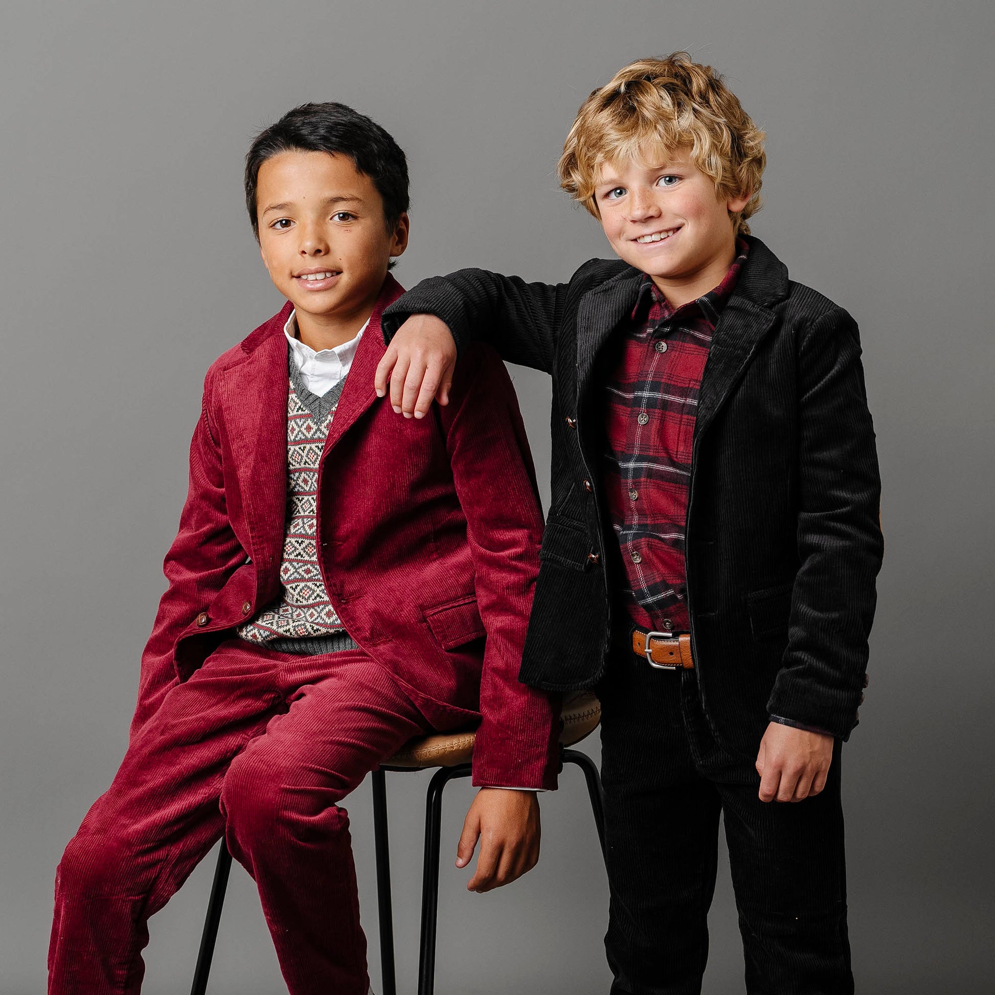 Organic Corduroy Blazer with Elbow Patches - 98% Organic Cotton