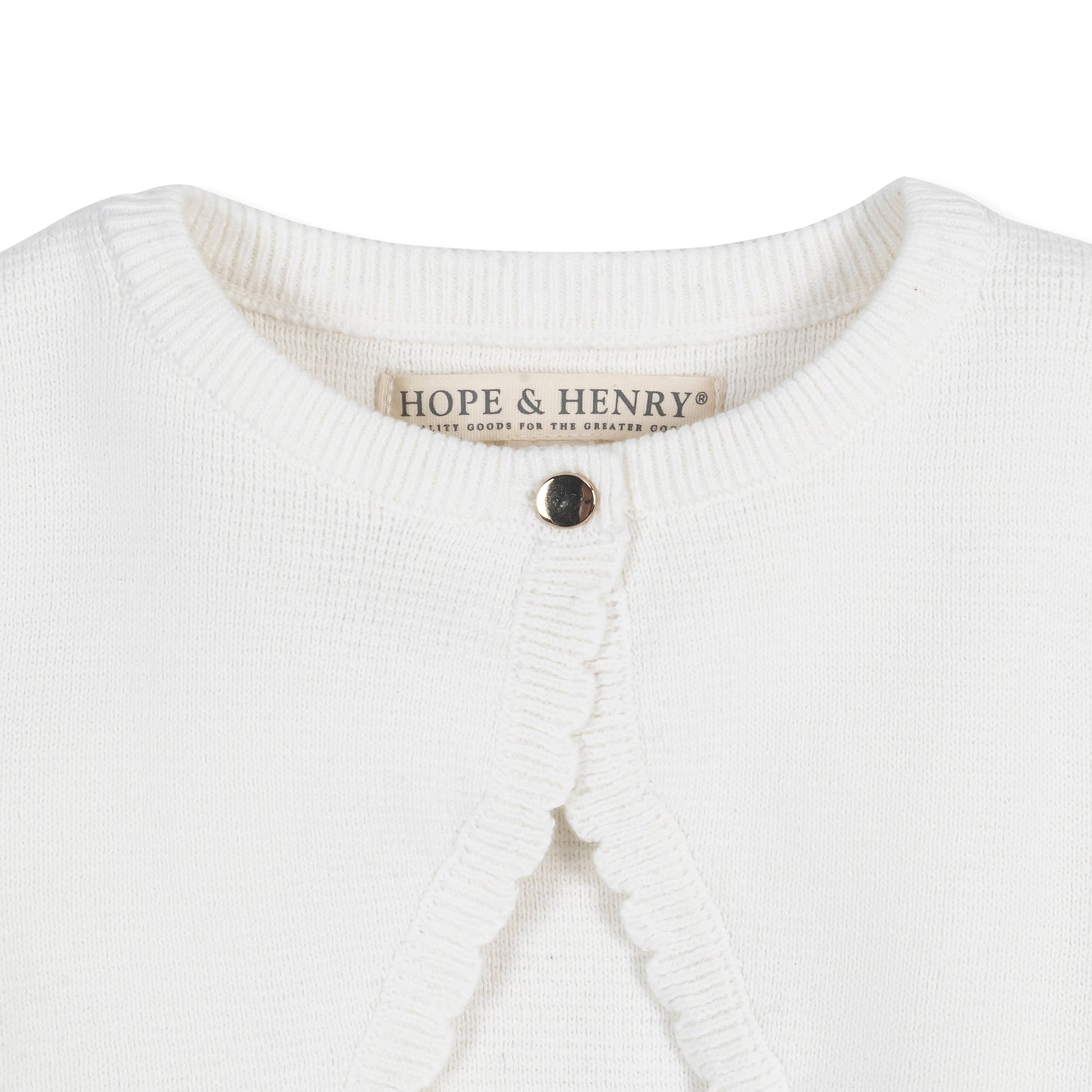 Organic Cropped Milano Cardigan