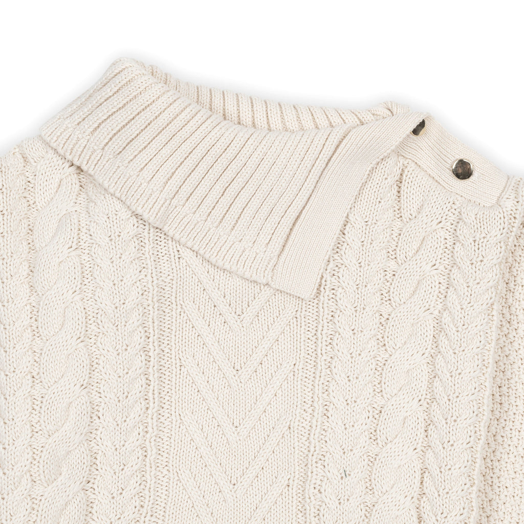 Organic Split Collar Sweater Cape