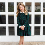 Organic Ruffle Cuff Party Dress - 97% Organic Cotton