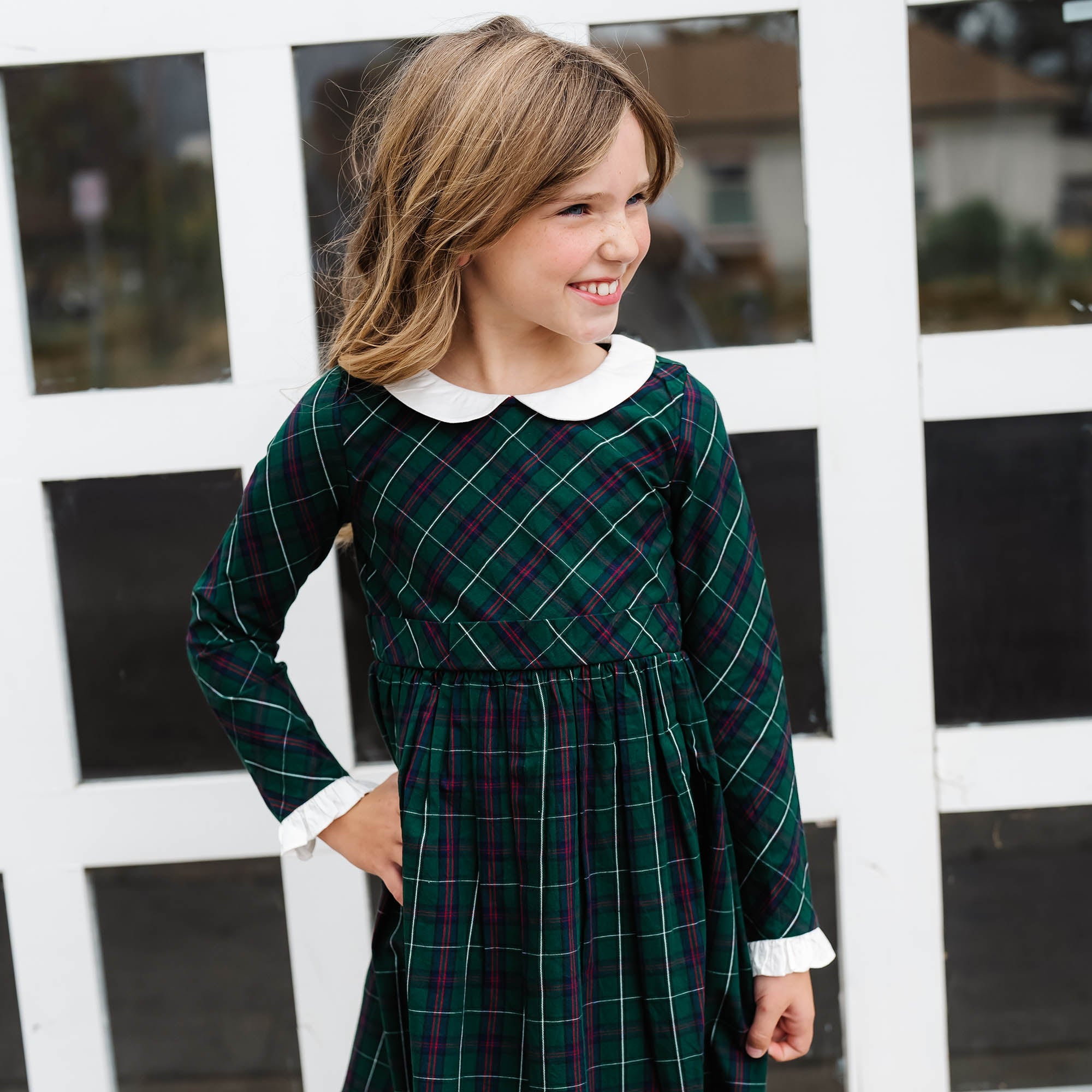 Organic Ruffle Cuff Party Dress - 97% Organic Cotton