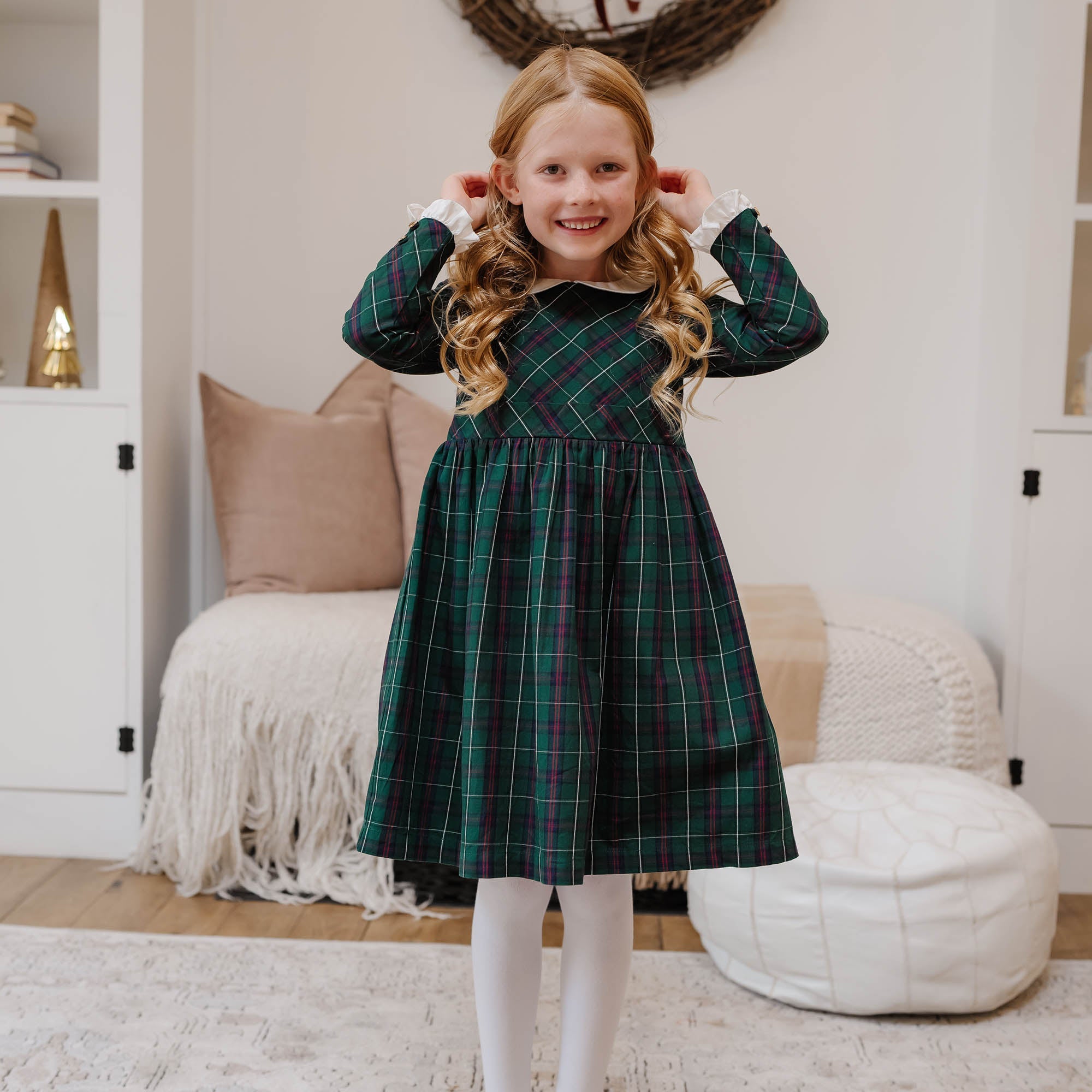 Organic Ruffle Cuff Party Dress - 97% Organic Cotton