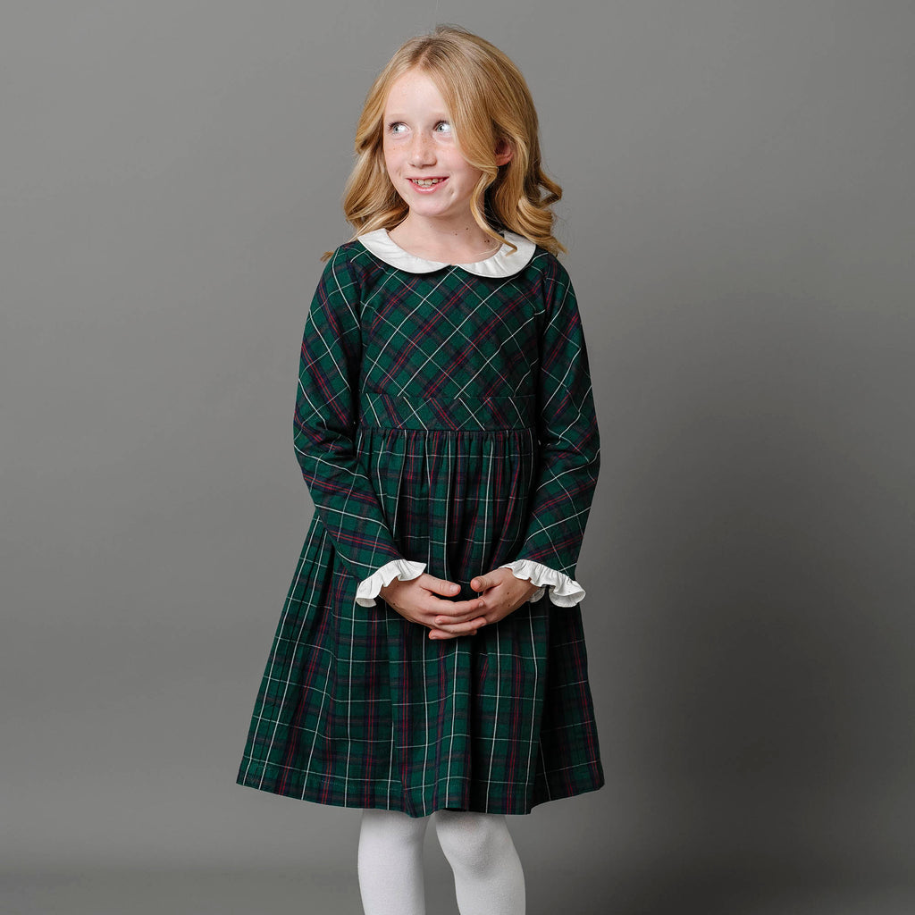 Organic Ruffle Cuff Party Dress - 97% Organic Cotton