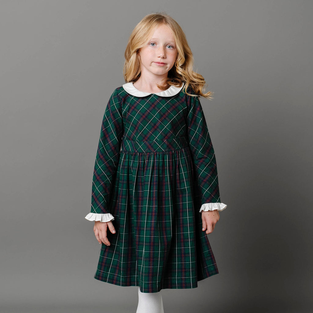 Organic Ruffle Cuff Party Dress - 97% Organic Cotton