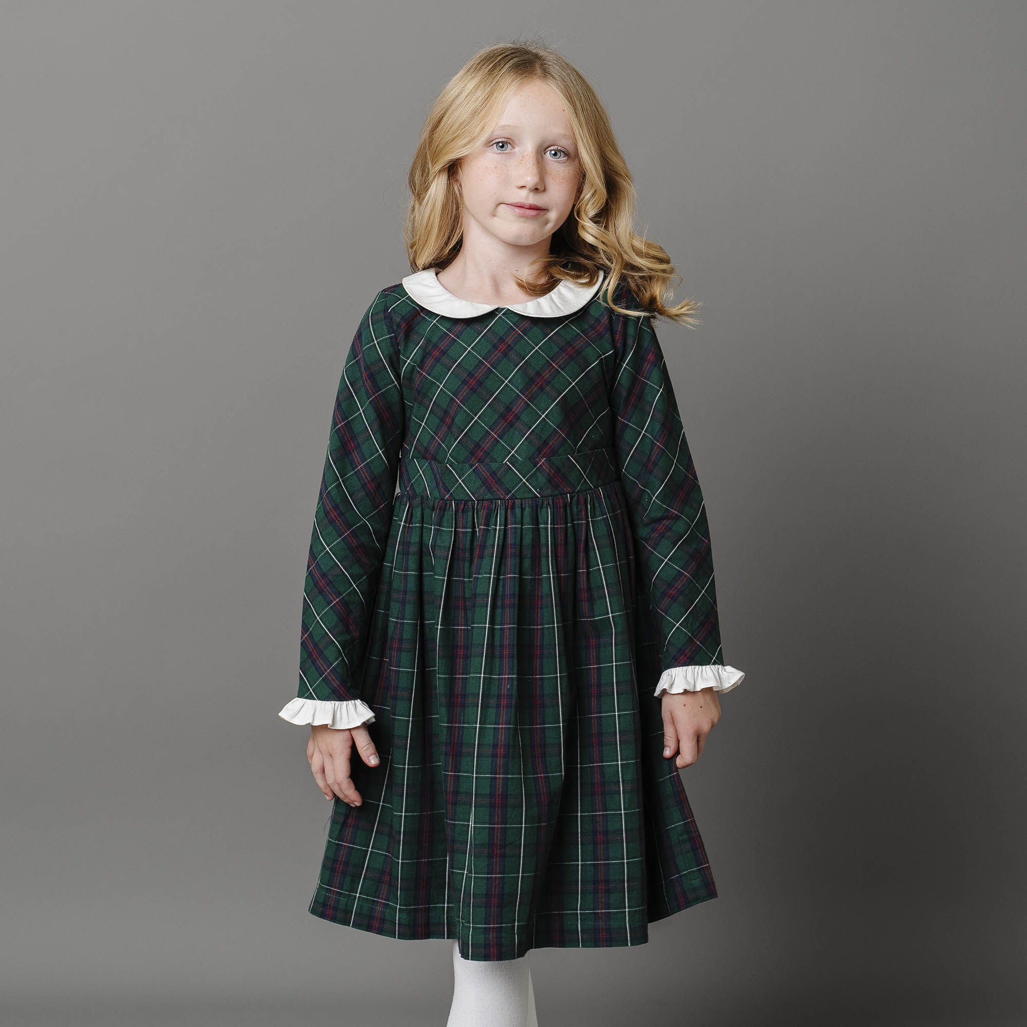 Organic Ruffle Cuff Party Dress - 97% Organic Cotton