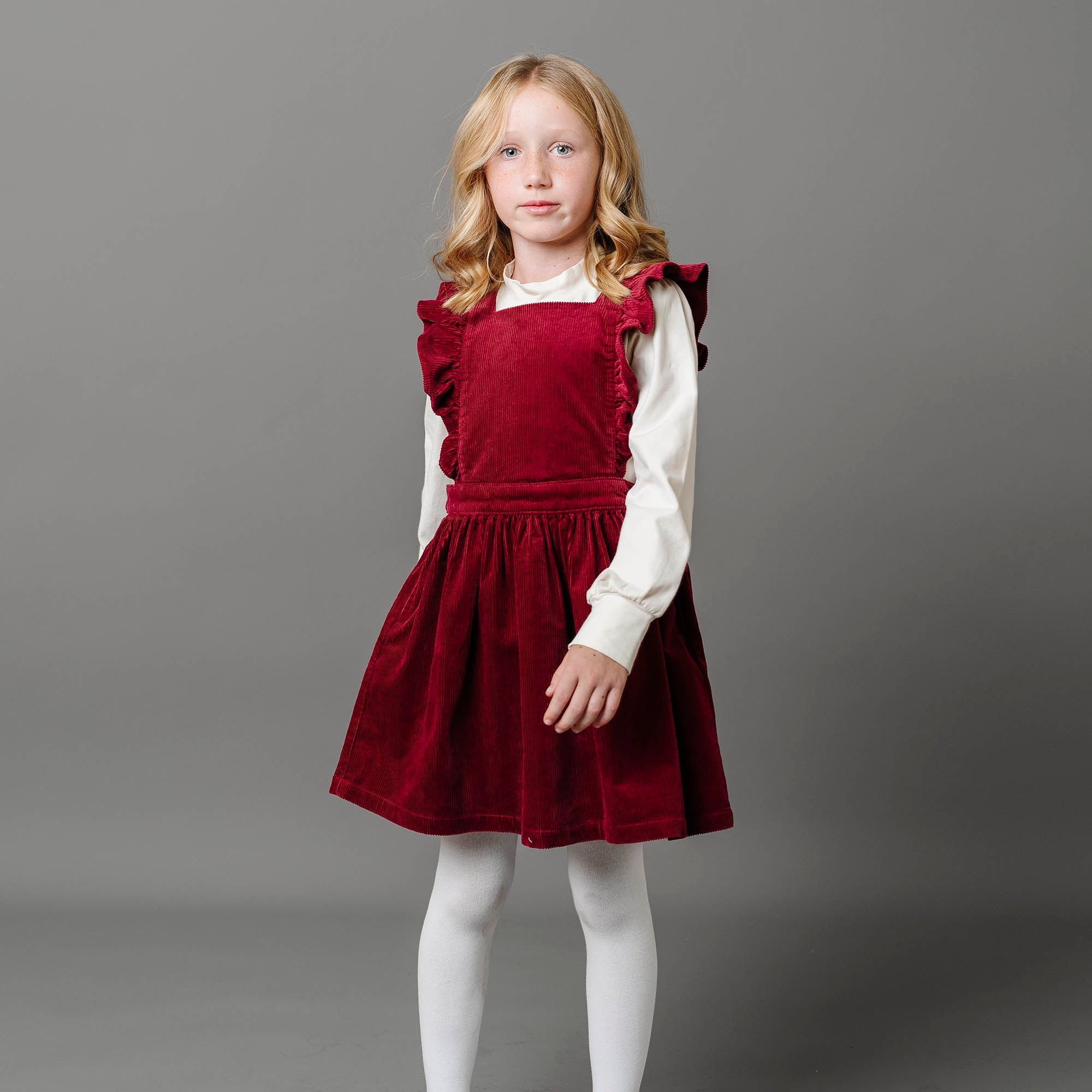 Organic Corduroy Ruffle Jumper - 97% Organic Cotton