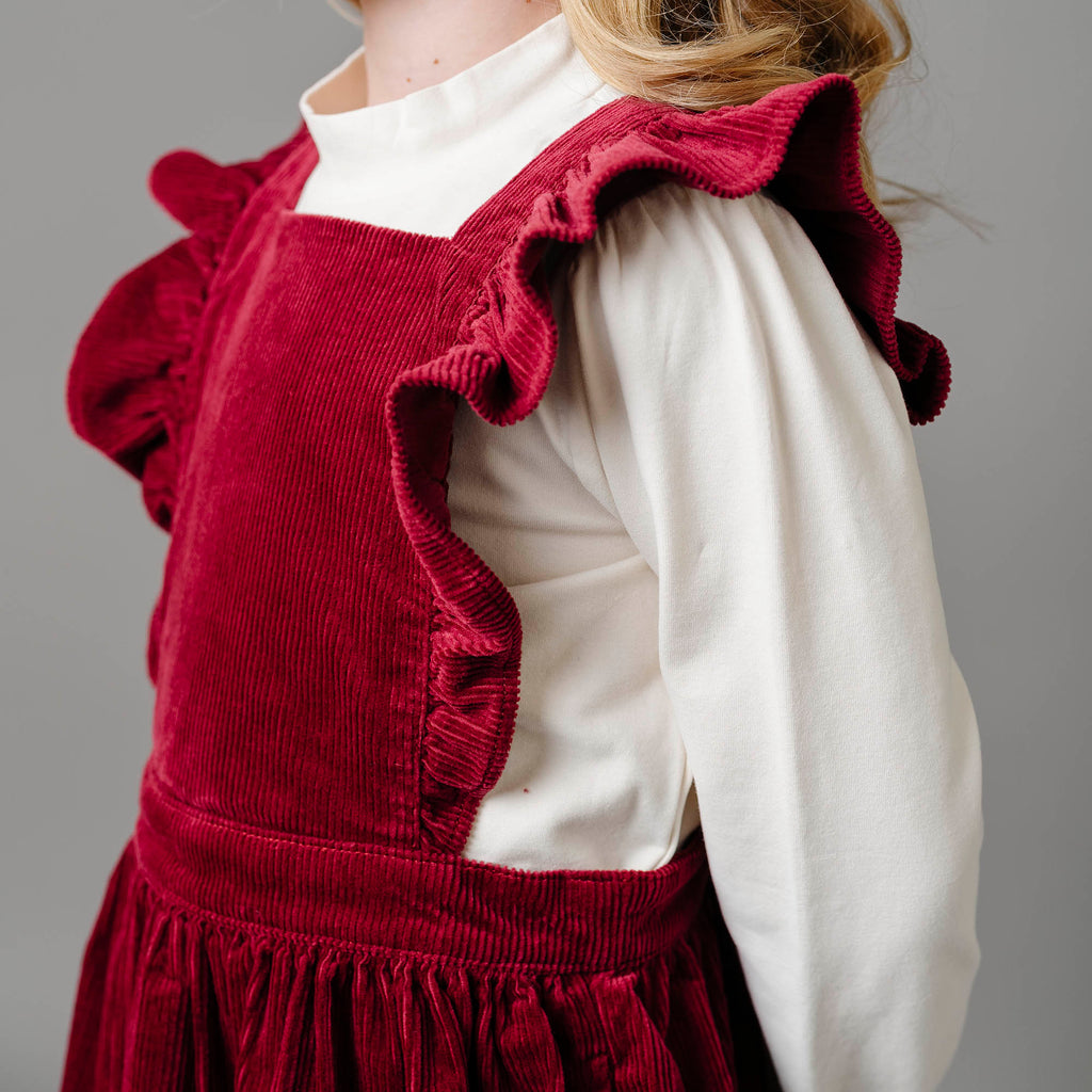 Organic Corduroy Ruffle Jumper - 97% Organic Cotton