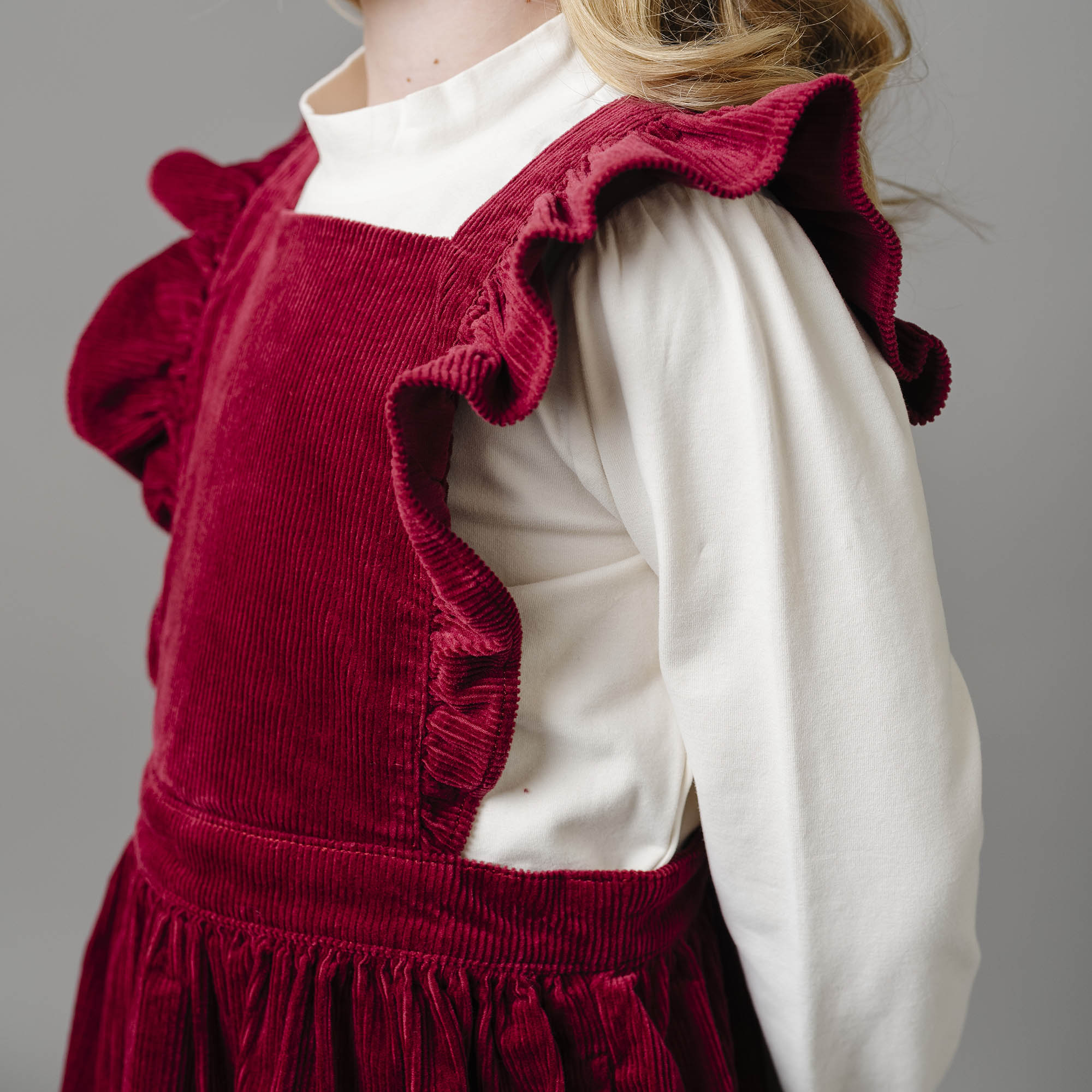Organic Corduroy Ruffle Jumper - 97% Organic Cotton