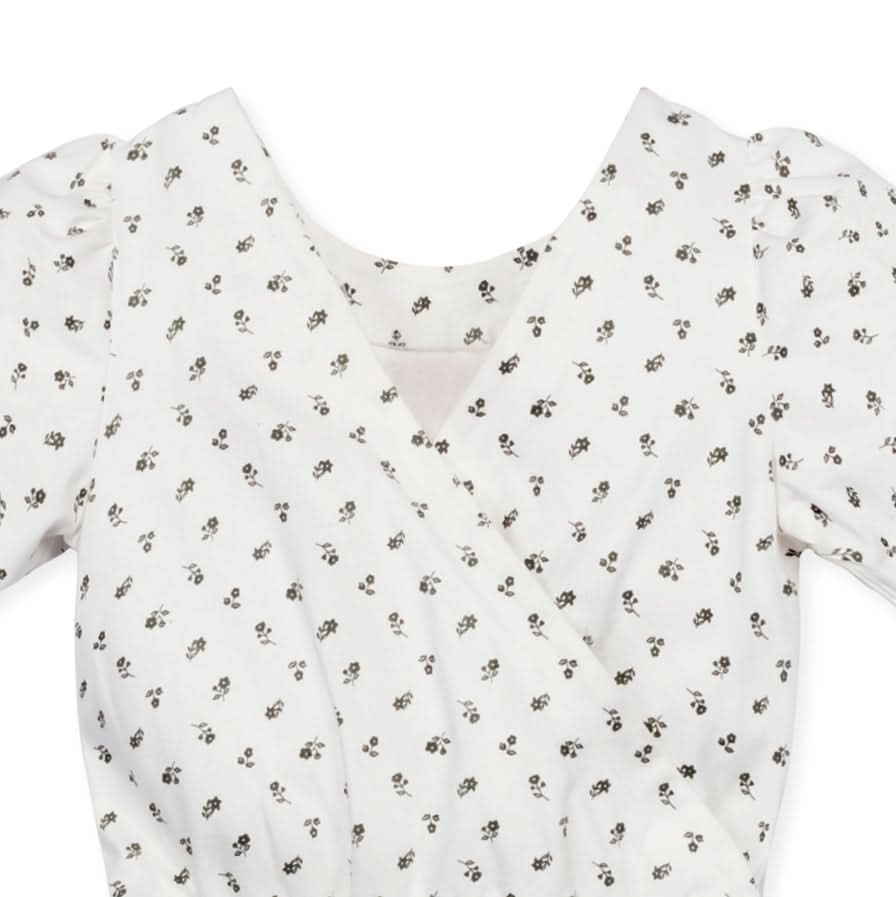 Organic Knit Flutter Romper - 95% Organic Cotton
