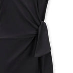 Organic Knit Tie Midi Dress