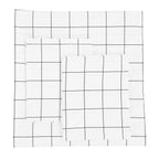 Grid Printed Cotton Percale Duvet Set