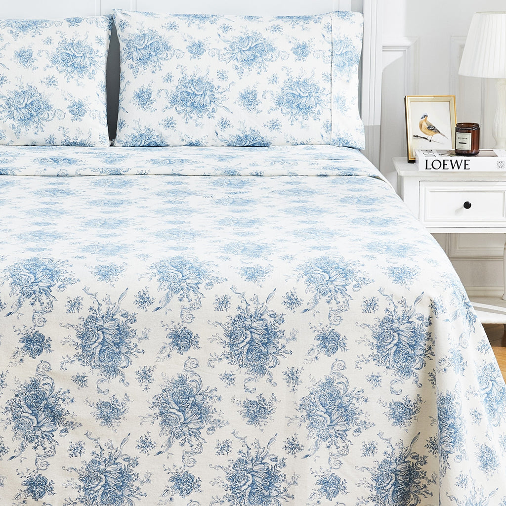 Petit Toile Flannel Sheet Sets