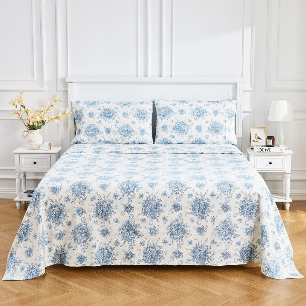 Petit Toile Flannel Sheet Sets