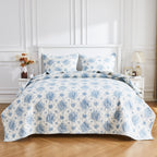 Petit Toile Cotton Flannel Quilt Set
