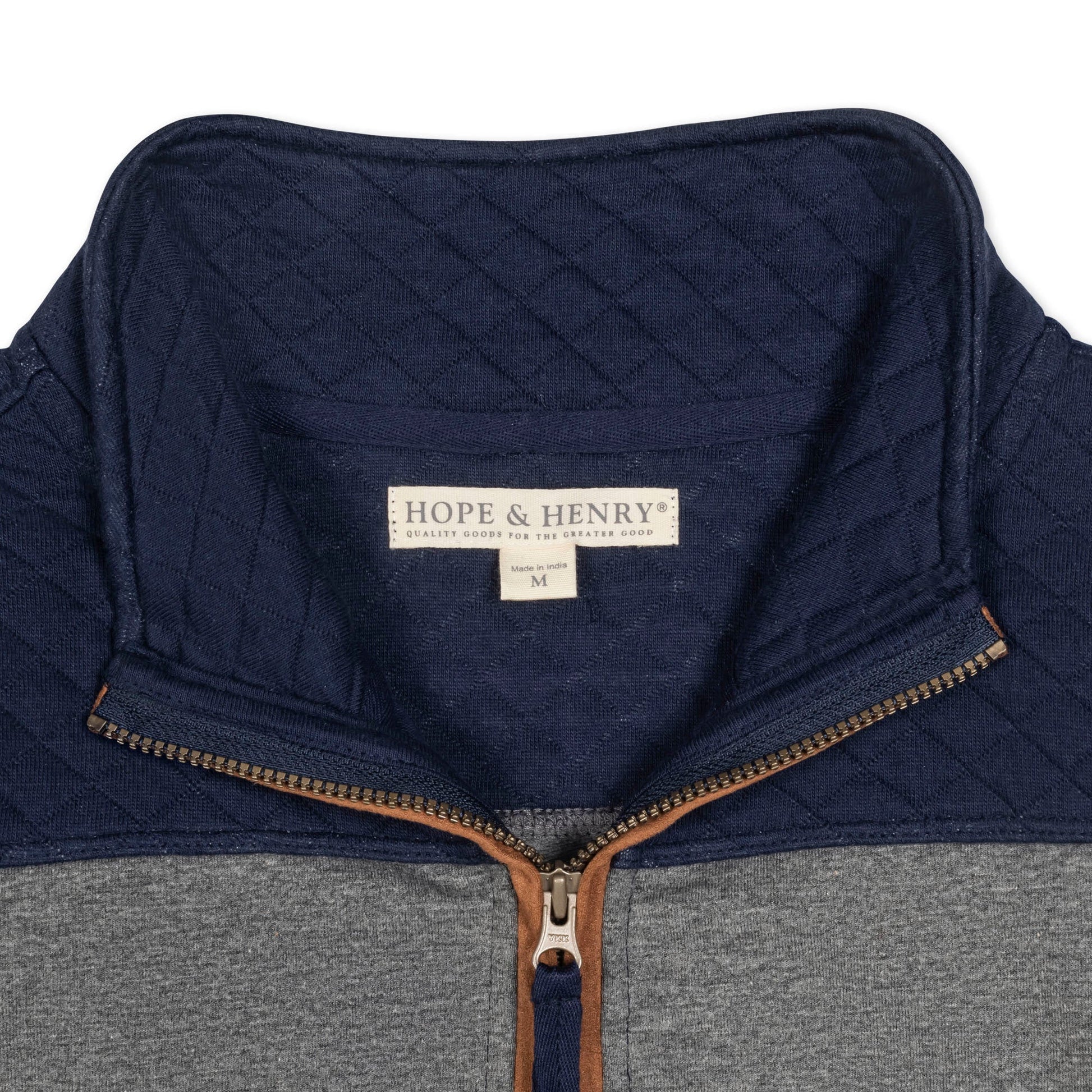Organic French Terry Half-Zip - 95% Organic Cotton