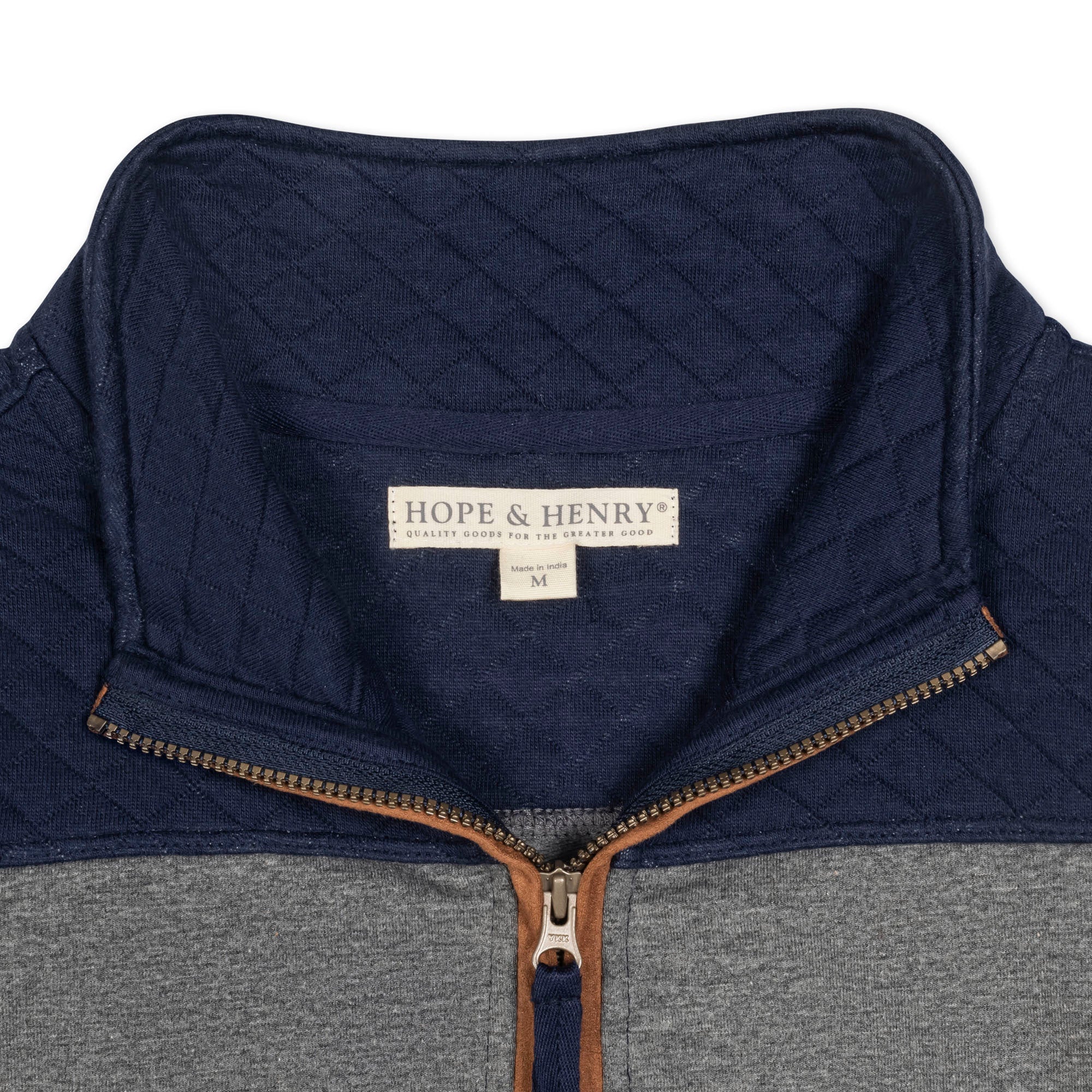 Organic French Terry Half-Zip - 95% Organic Cotton