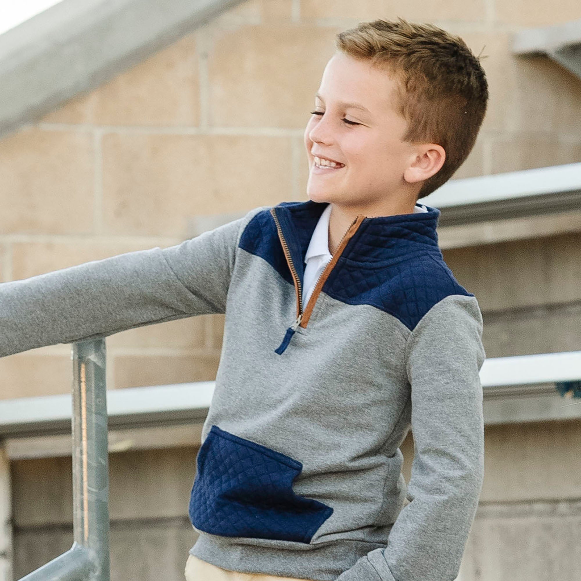 Organic French Terry Half-Zip - 95% Organic Cotton