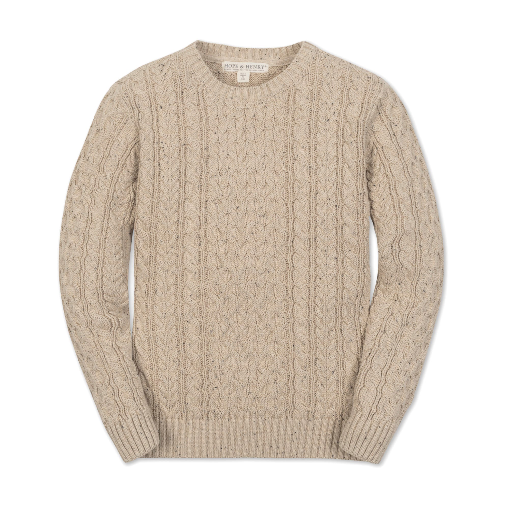 Organic Fisherman Sweater - 99% Organic Cotton