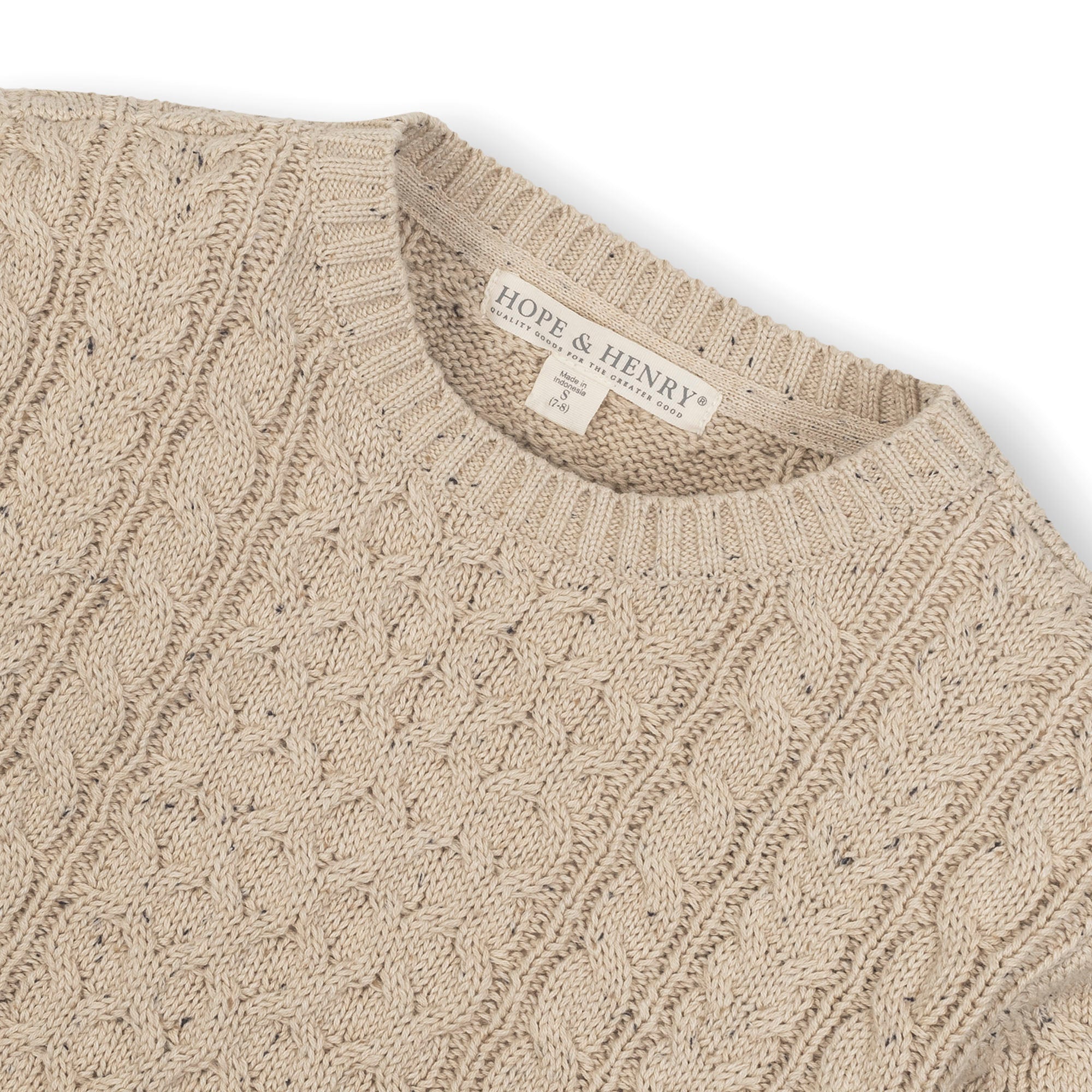 Organic Fisherman Sweater - 99% Organic Cotton