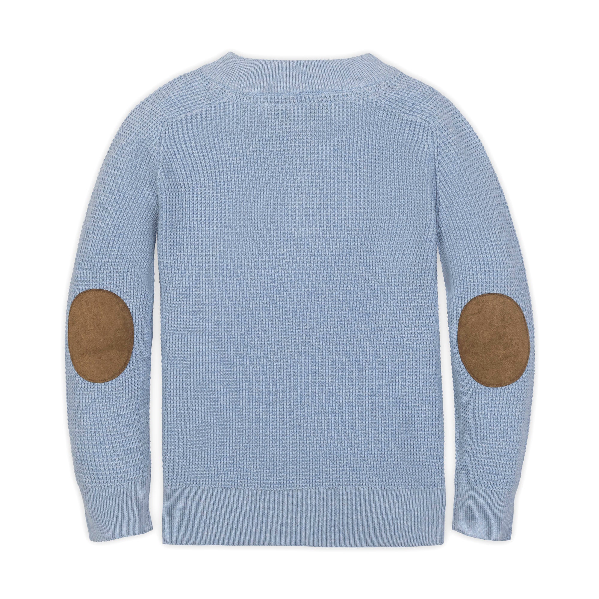 Organic Sweater Henley with Elbow Patches