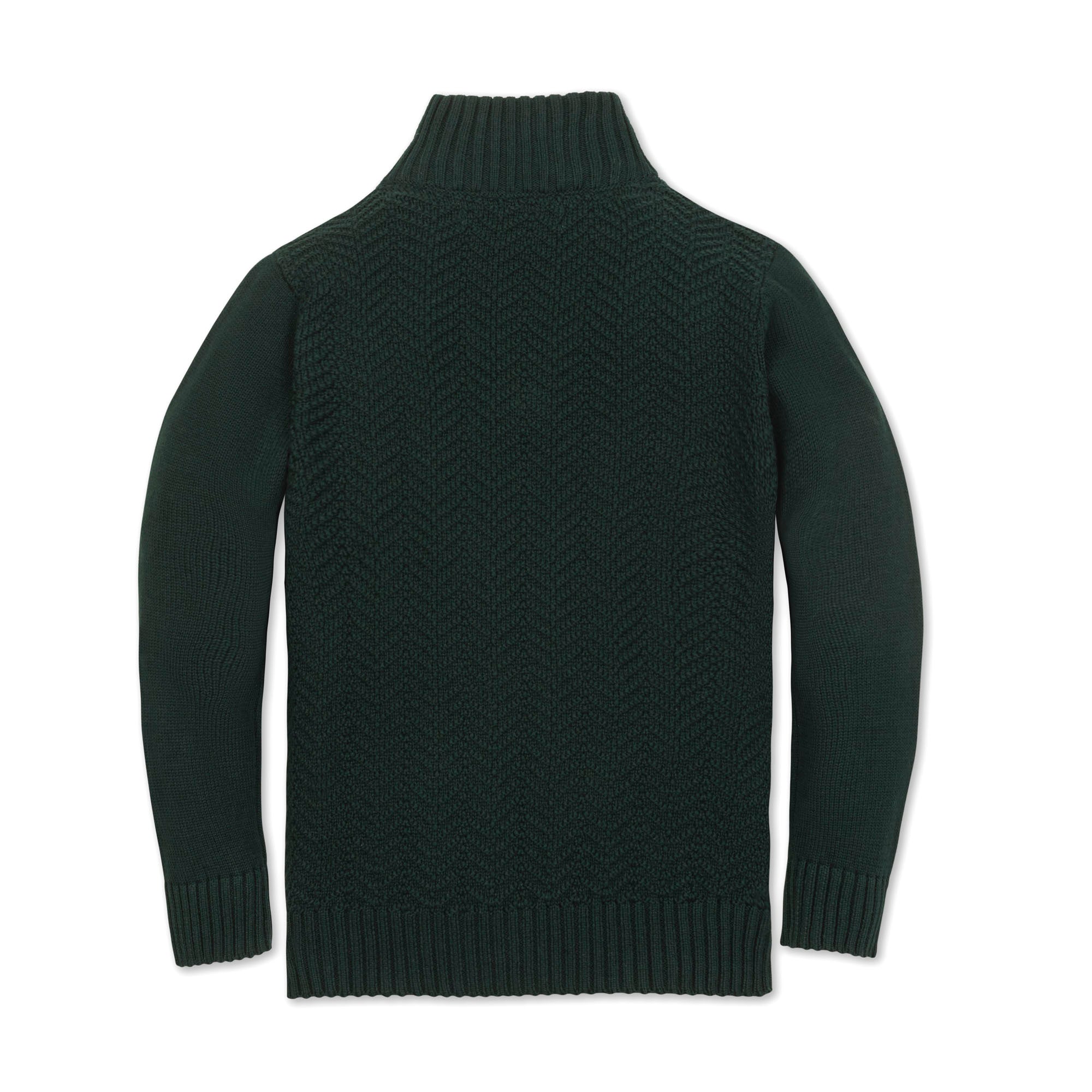 Organic Half Zip Cable Sweater