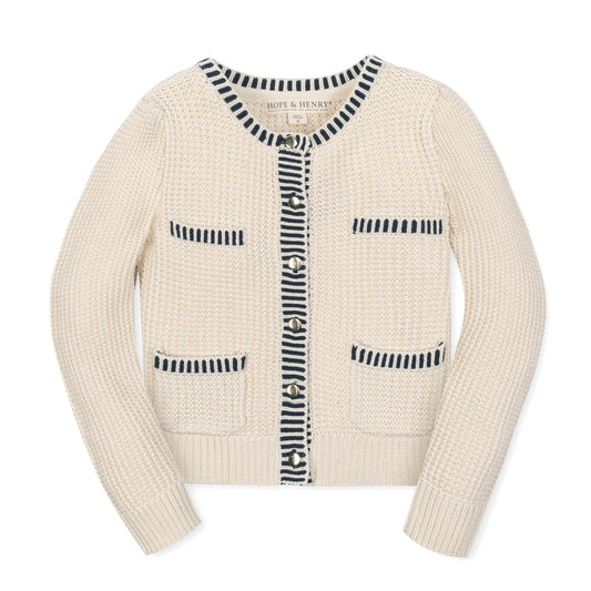 Organic Puff Sleeve Cardigan