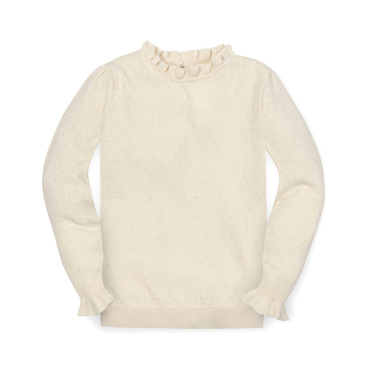 Organic Ruffle Edge Sweater