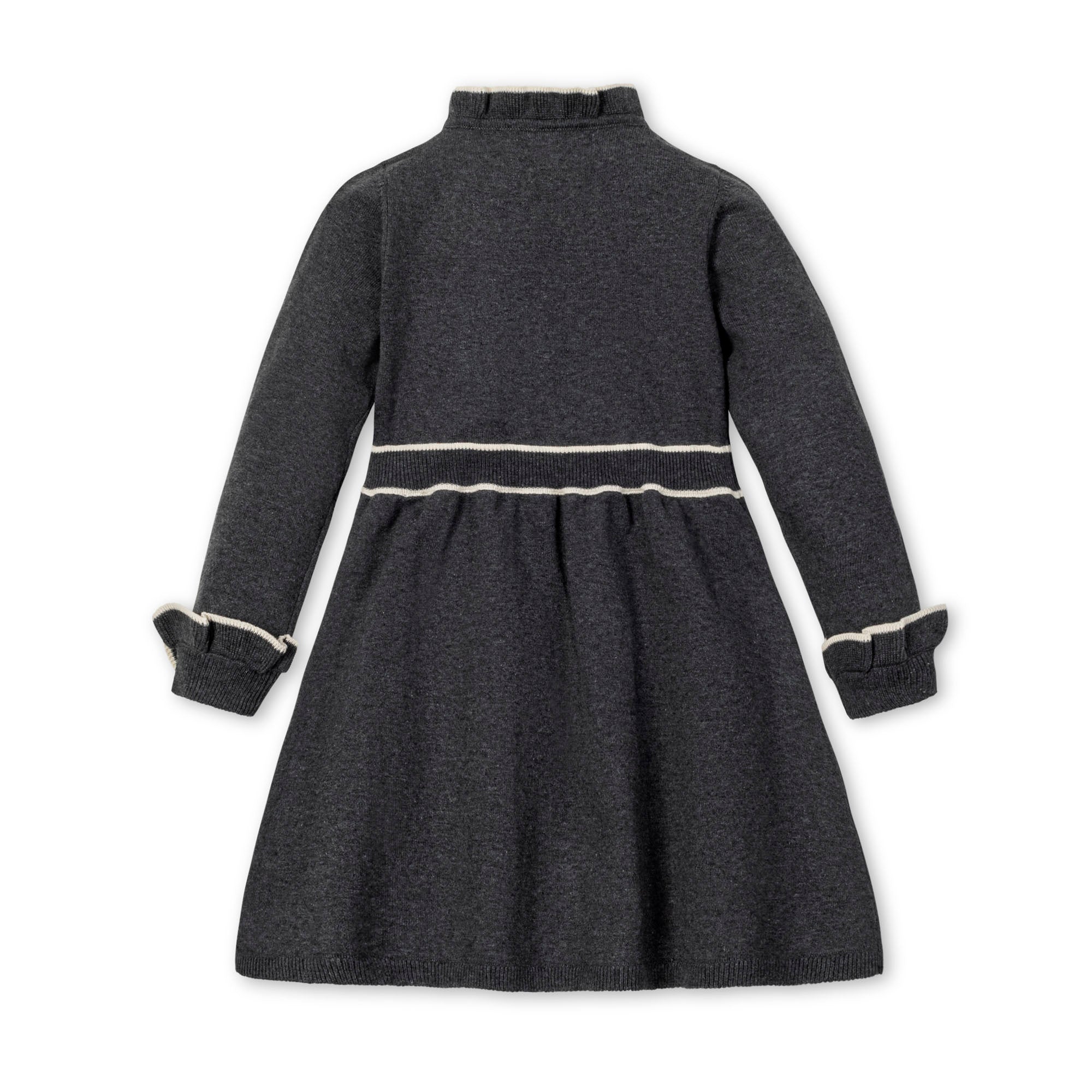 Organic Ruffle Trim Sweater Dress