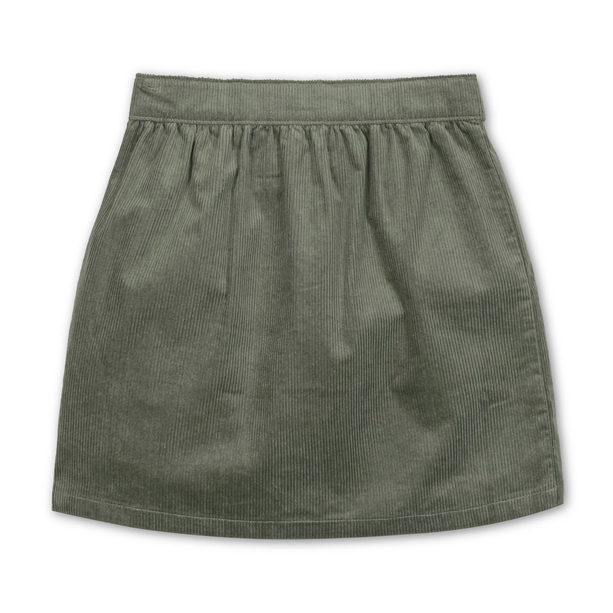 Organic Corduroy Button Front Skirt - 97% Organic Cotton