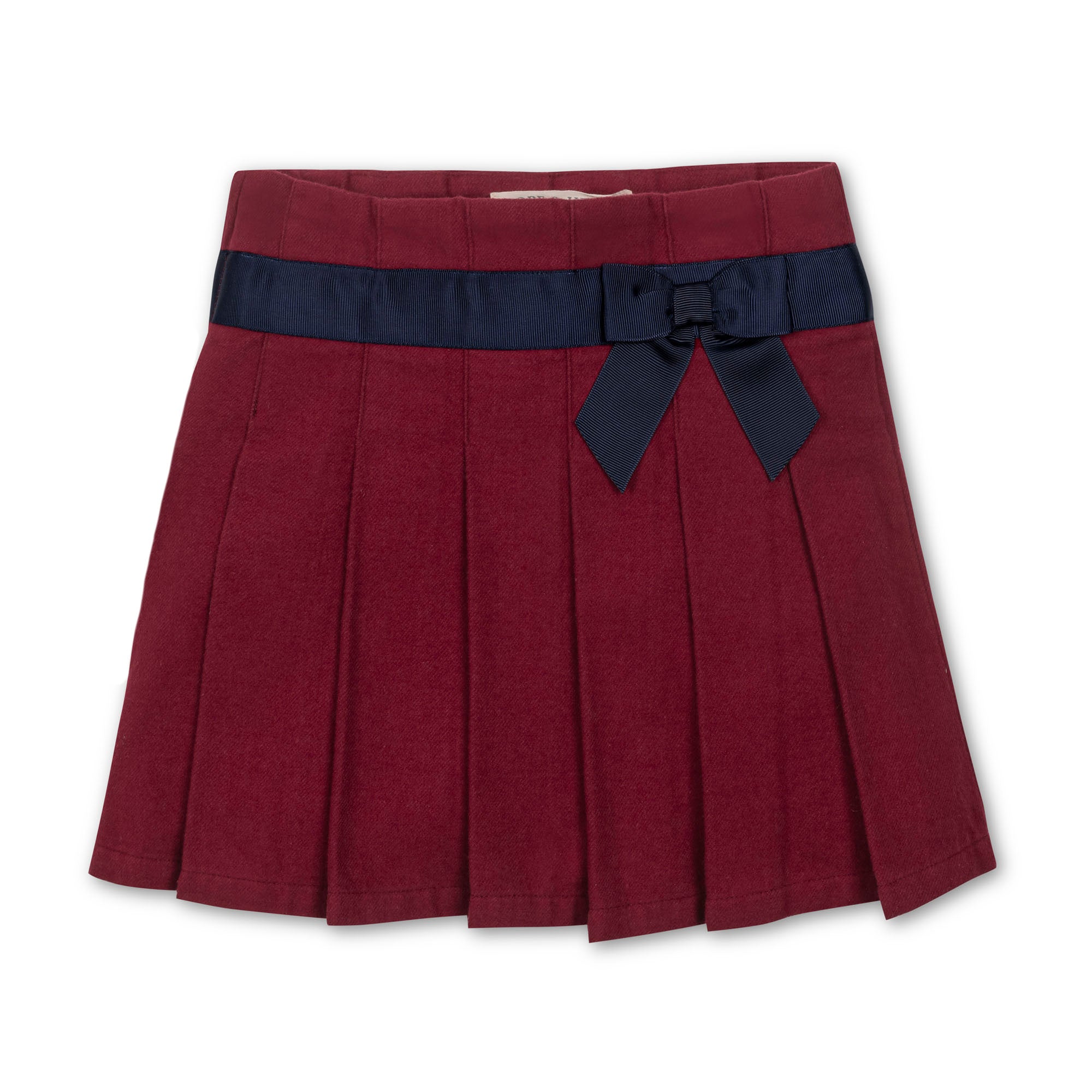 Organic Pleated Skirt with Bow